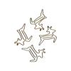 20Pcs Paper Clips Iron Rustproof Lightweight Colorfast Multifunctional Deer Shape Cute Unique Paperclips for Office