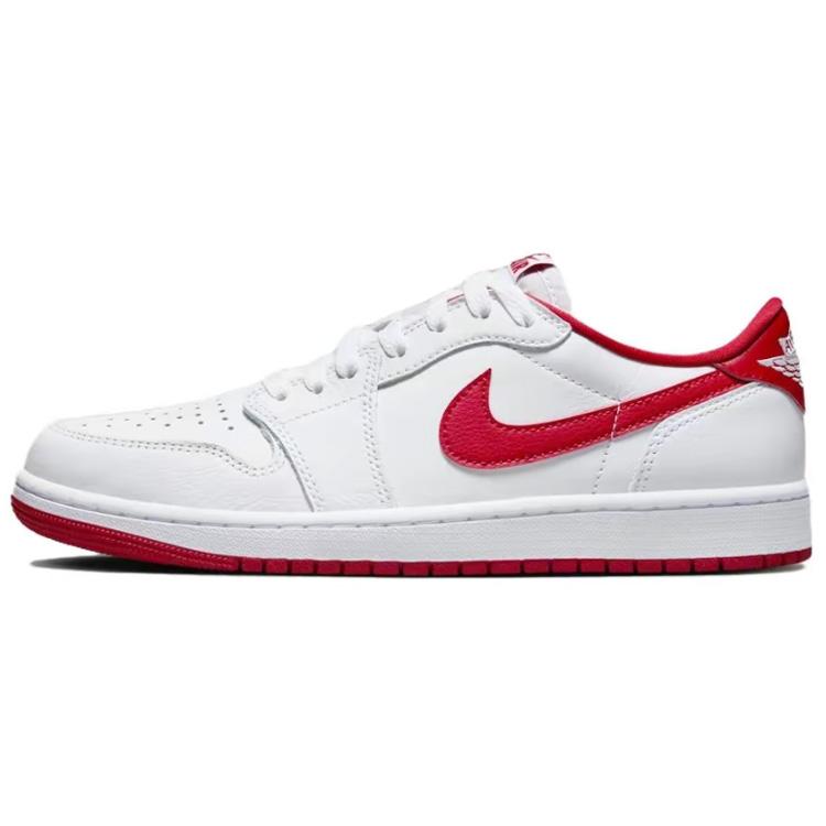 Jordan Air Jordan 1 Low top Vintage Basketball Shoes Unisex Red White Gold CZ0790-161(Team679-)