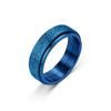 Titanium Steel Frosted Ring Rotatable Anti-anxiety Decompression Ring Ring Couple Ring