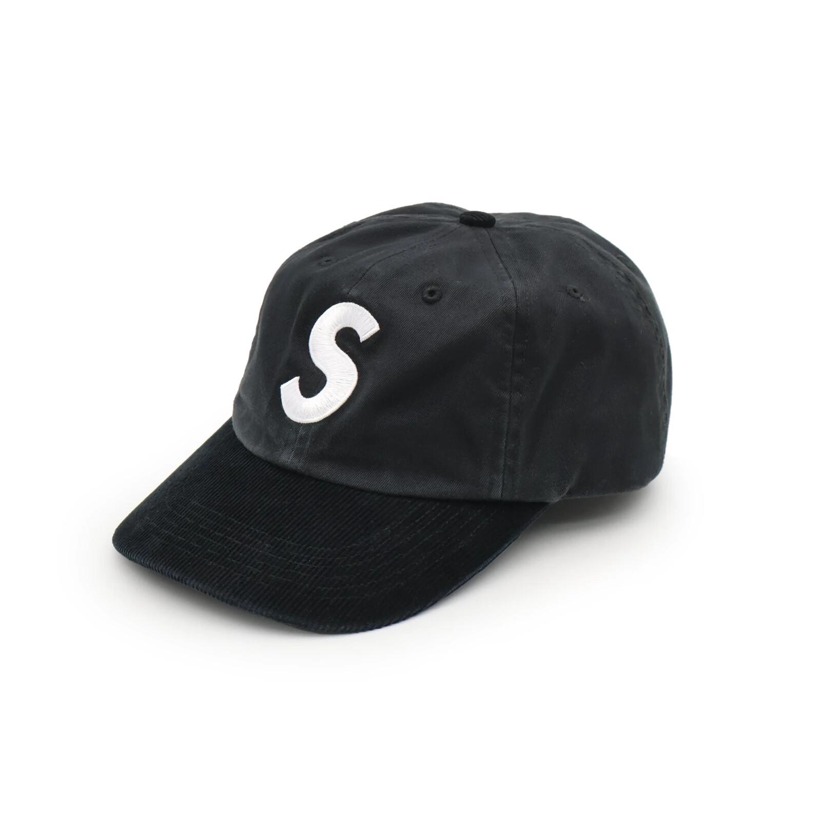 Supreme 2-Tone S Logo 6-Panel Black One-Size