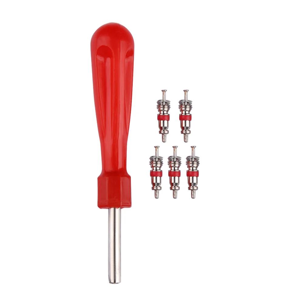 4 IN 1 Valve Core Extractor Valve Core Remover Kit for RV Car Bicycle Motorcycle Tire Repair Tool Set