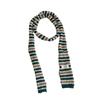 Womens Knitted Striped Long Warm Scarf Winter Chic Style Lightweight Wool Blend Neck Wrap Office Casual Wear