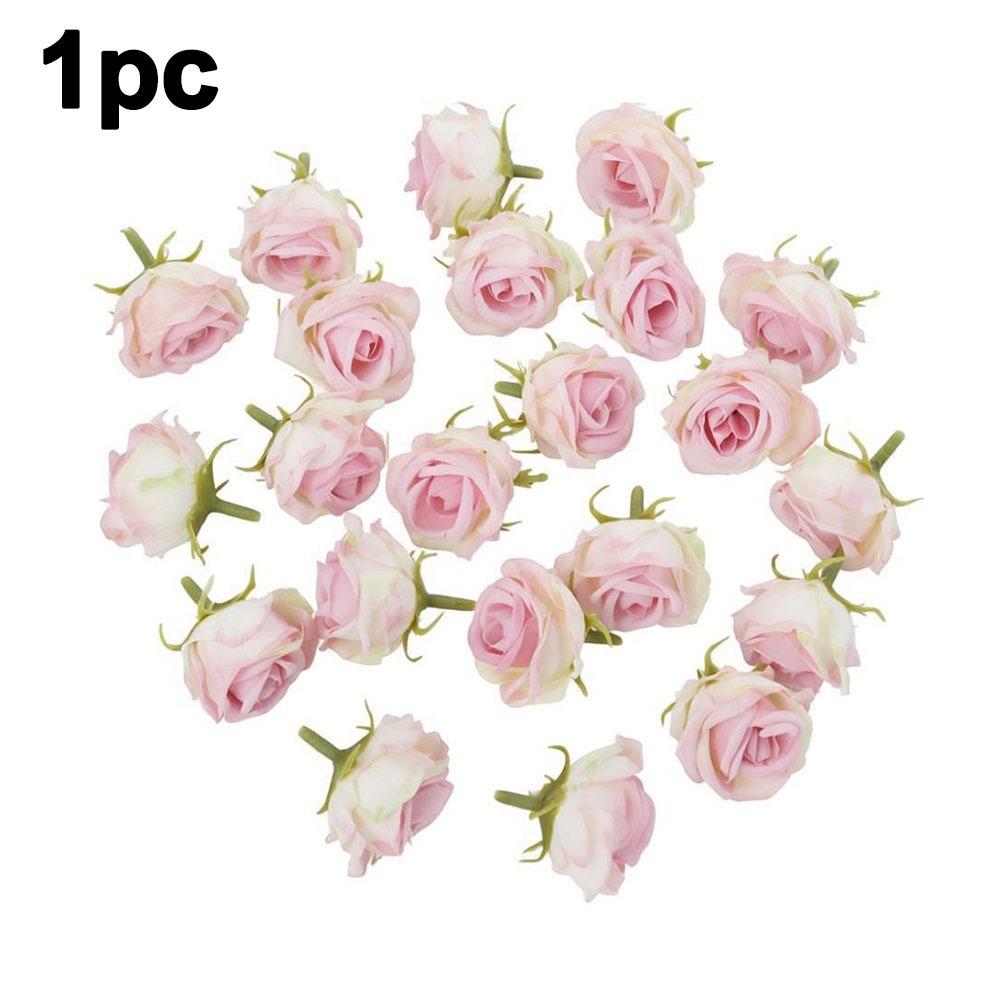 

1pc Silk Artificial Flowers Table Wreath Diy Craft Simulation Flowers Realistic Soft Rose Heads Valentine s Day Gift