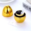 Creative Egg-shaped Toothpick Jar Electroplating Plastic Gold and Silver Toothpick Box Storage Box Ornaments Home Decoration