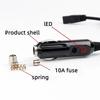 2 Pin Connection Cable Lead Power Adapter Plug Wire for Car Cooler Cool Box Mini Fridge DC 12V Mini Fridge Stereos Vacuum