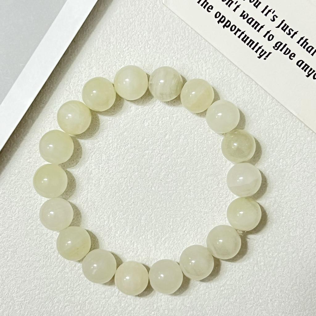 Natural Calcite 8mm Round Beads Stretchable Beaded Bracelets For Women Healing Meditation Gem Semi Precious Gemstone Bangle Jewelry Gifts
