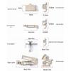 Multi-Size Magnetic Sewing Machine Edge Guide and Stop Fixture