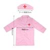 TTETNLY Kids Doctor Nurse Pretend White Role Performance Unisex Nurse Costume, Workwear, Preschool, Play, Coat, Play, Costume, (Pink Uniform)