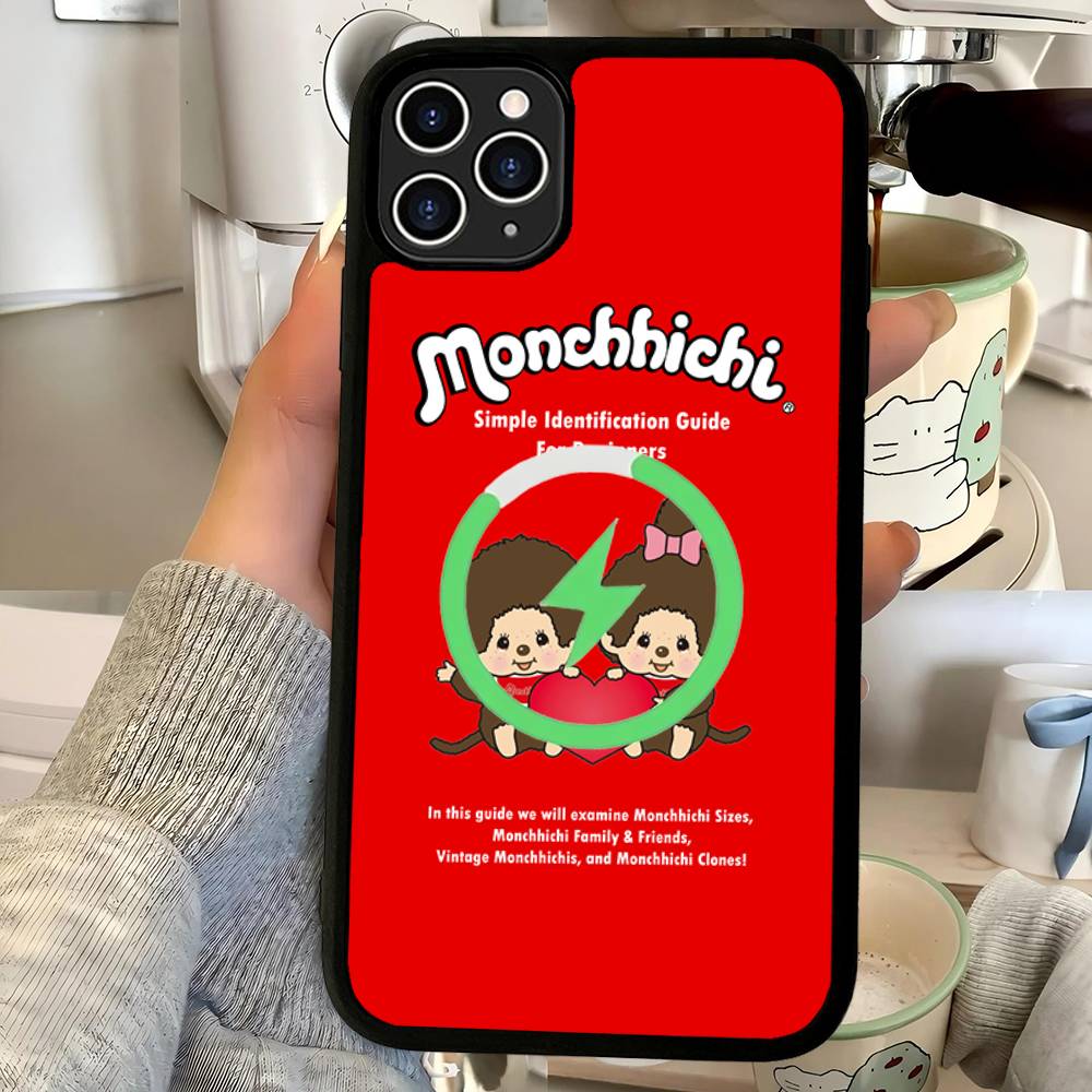 

Cute M-Monchhichis-a For Phone Case For IPhone 17 Air 16 15 14 13 12 11 Pro Max Plus For Wireless Charge Cover For iPhone 15pro max