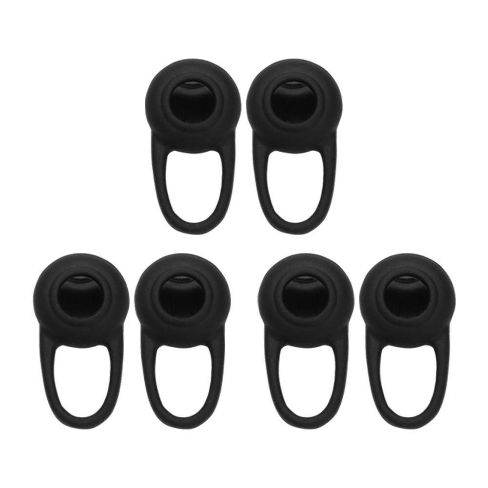 

Portable Eco-Friendly Earbuds Comfortable Silicone Elastic Earbuds Earpads Ear Sleeve Replace for Wireless In-ear Earphone чорний