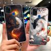 For Samsung Galaxy A21S Case SM-A217F Cute Lucky Koi Painted Cover Soft Slim Phone Case For Samsung A21s A217F Back Cover Bumper