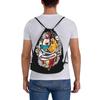 Custom Adventures Anime Times Drawstring Backpack Bags Women Men Lightweight Adventure Gym Sports Sackpack Sacks for Shopping