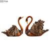 European Retro Swan Creative Artwork Ornaments Valentine's Day Gift Desk Decoration Swan Resin Sculpture Home Decor Accessories