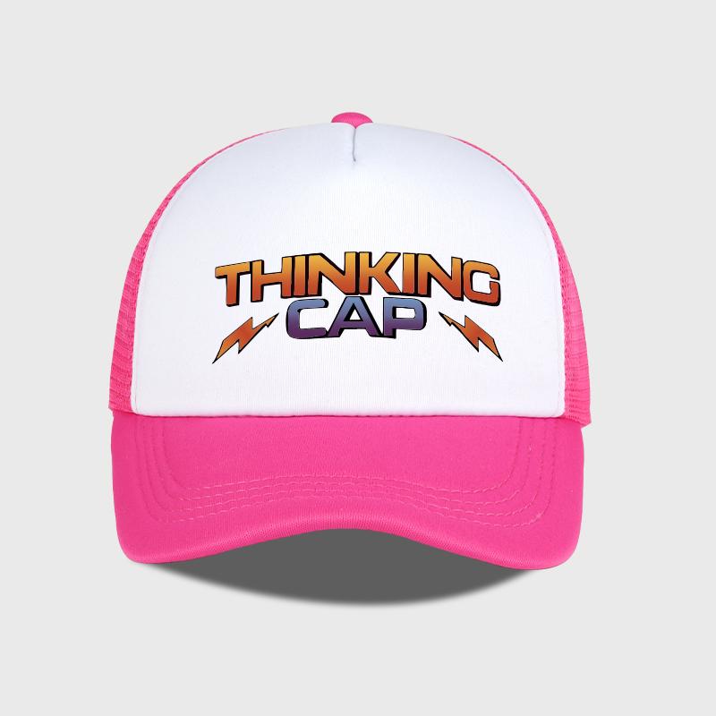 Mlfo Thinking Cap Printed Mesh Baseball Cap Outdoor Mesh Baseball Cap Casual Trucker Hat Unisex Casual Fashion Item