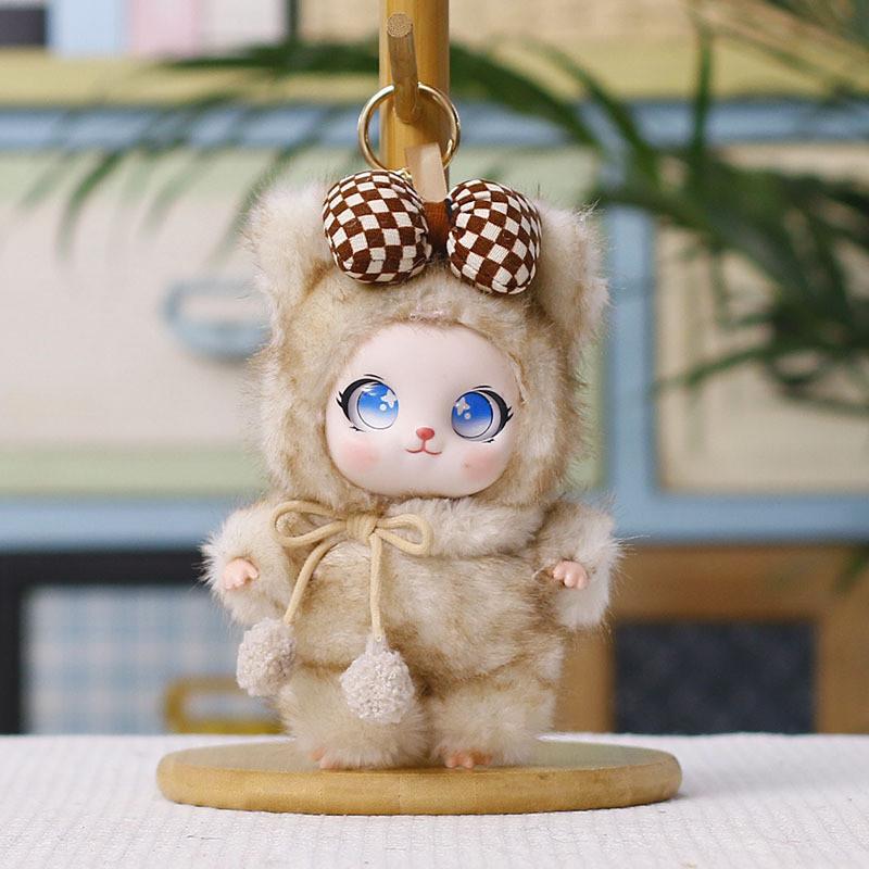 Cute Bunny Plush Keychain With Colorful Design For Kids And Teens