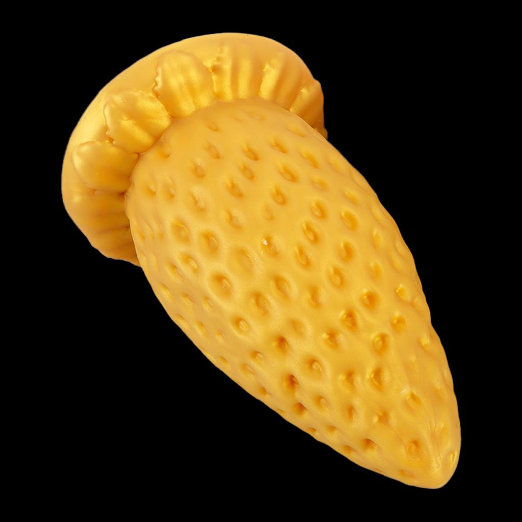 Giant Strawberry Anal Stopper Liquid Silicone Heavy Duty Ultra Thick Fist Intercourse Anal Stopper Male Female
