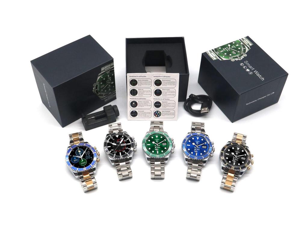 AW12 Smart Sports Watch with Bluetooth Calling - High-End Green Water Ghost Design