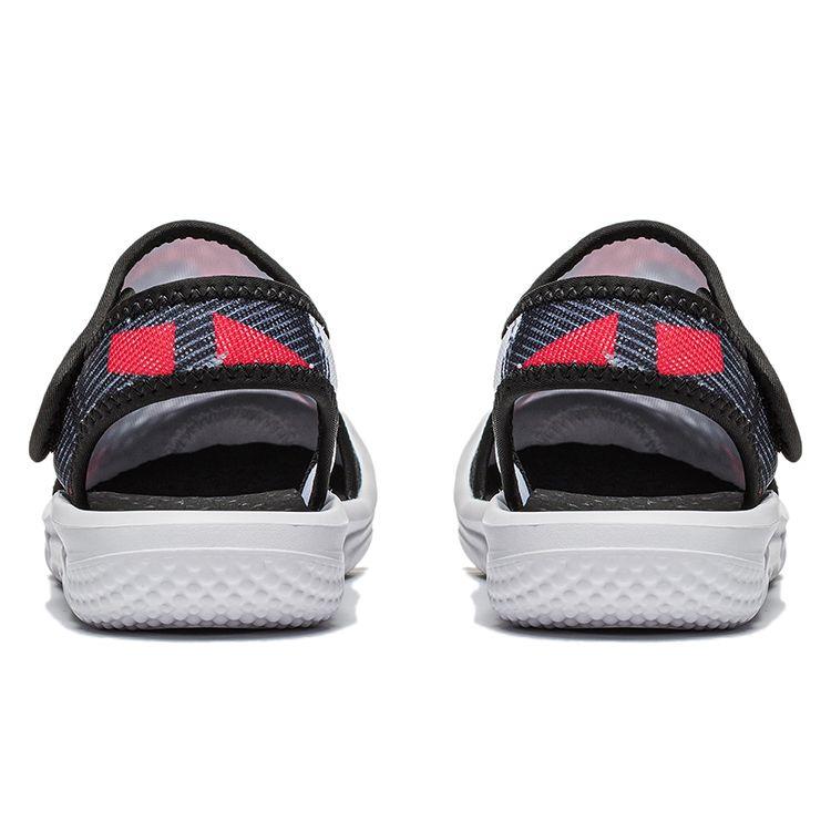 Li Ning Youth Skuai 2.0 Sports Trend Non-Slip Shock Absorbing Lightweight Childrens Sandals Kids Sandals Black Flame-Red Standard-White YKUT022-5