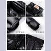 Black and Gold Duck Down Glossy Down Jacket Women's Hot Sale Medium and Long Couples Thickened Knee Leave-in Jacket