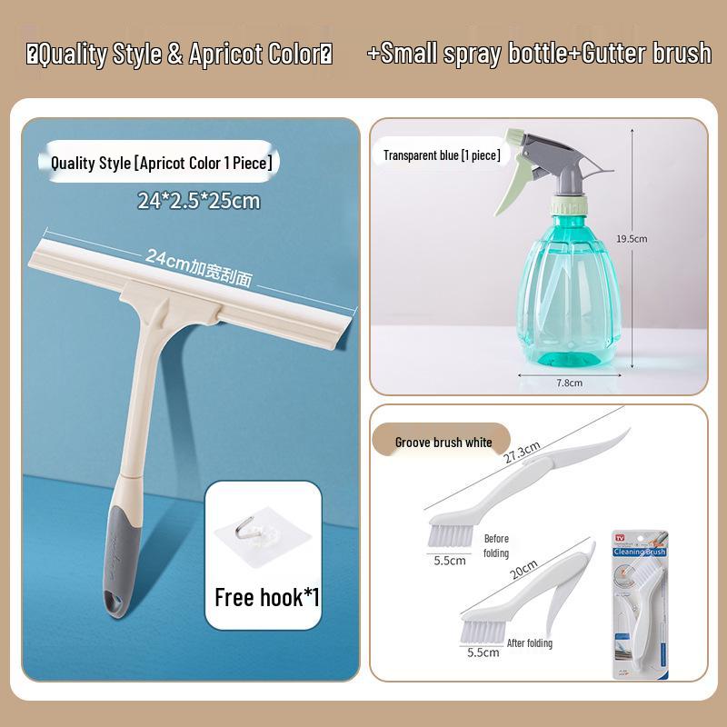 Silicone Window, Mirror & Countertop Squeegee Cleaner