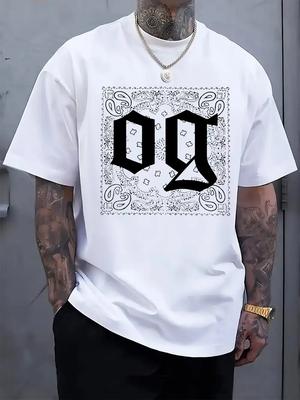 Casual Crew Neck T-shirt with OG Cashew Flower Print