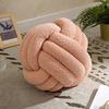 Knotted Ball Throw Pillow Ultra Soft Companionship Decorative Hand-woven Knotted Ball Plush Toy Velvet PP Cotton Sofa Cushion