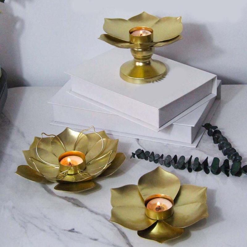 Metall Blumen Kerzenhalter Tischdekoration Kerzenständer Einzigartige Pauline Lampe Kerzenleuchter Heimdekoration