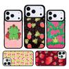 Cottagecore Frucht Erdbeere Frosch Handyhülle Cover für IPhone 11 12 13 14 15 16e 17 Pro Max Hülle für IPhone 17 Air