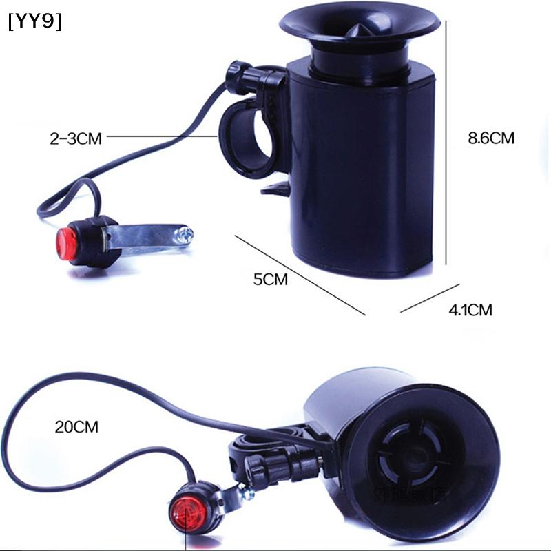 6 Sounds Loud Bicycle Electronic Horn, Waterproof Bike Bell Siren Alarm for Cycling Safety[YY9]