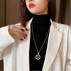 Women Necklace Exquisite Flash Diamond Eight Awn Star Pendant Necklace Sweater Chain Jewelry