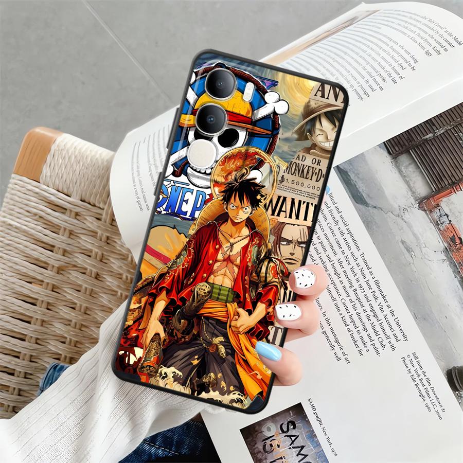 Phone Cover Case for Vivo Y71 Y91 Y75 Y81 V25 V30 Y53S V27 Y51S Y78 Y50 Y95 V21E V23 V29 Y52S Y93 Anime Luffy Zoro