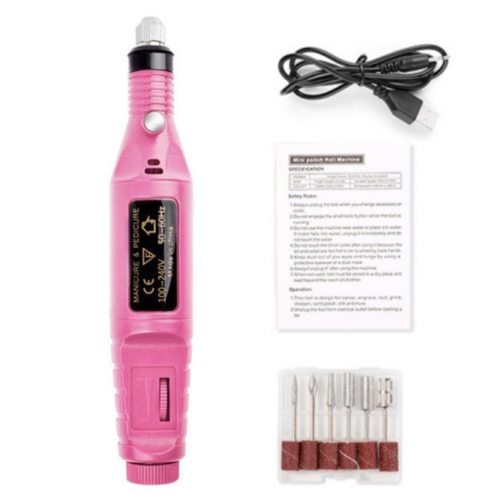 High-Speed Nail Sander Set Professional Manicure Mill Equipment Sanding File Pen  Nail Salon