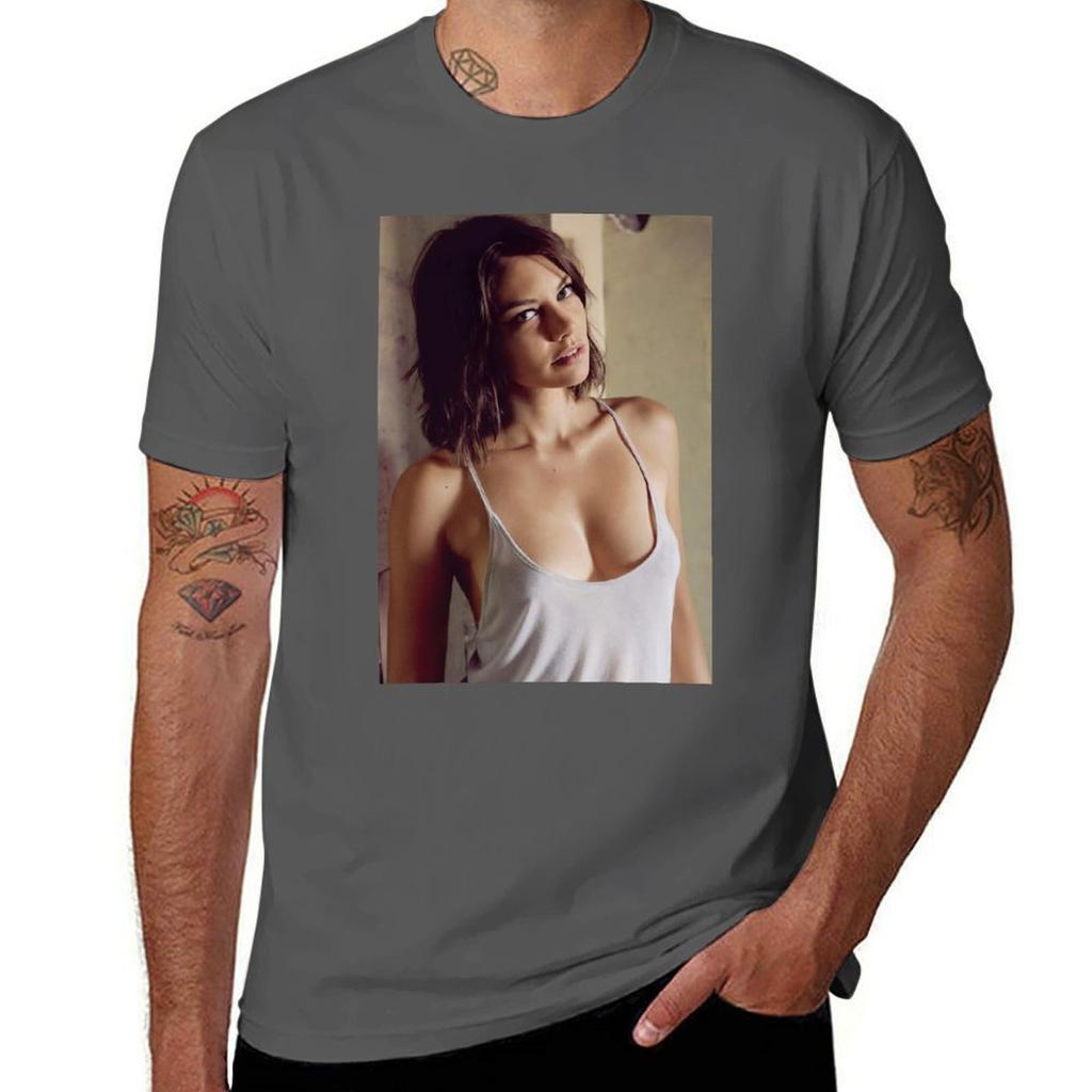 Cohan Sexy Top Tshirt Essential Solid Color Tshirt