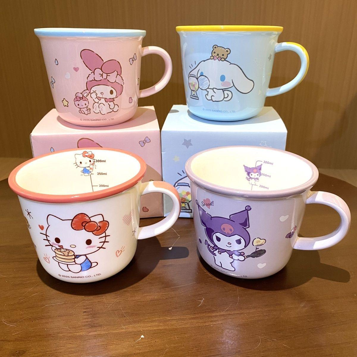 Kuromi Sanrio Ceramic Mug: Cartoon Water, Milk & Coffee Cup 300ml
