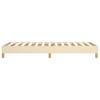 Vidaxl Bettrahmen Ohne Matratze Cremefarben 90X190 Cm Stoff