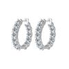 Cercei Full Moissanite din Argint Sterling S925 de 3mm Cercei Stud de Lux Fashion D VVS1 Bijuterii Rafinate