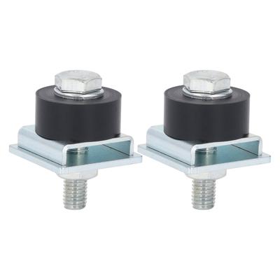 2Pcs Stainless Steel Trolley Roller Wheels Limit Assembly Positioning for 1?58in Width Strut