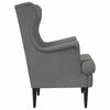 Armchair Dark Grey Velvet