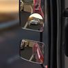 2Pcs 9/12/14cm Truck Side View Mirror HD Glass Wide Angle Side Rear Mirrors  Car Accessories