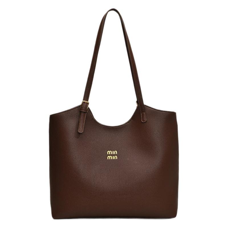 Fashion large-capacity bag women's 2025 autumn and winter retro shoulder bag Korean version niche high-end casual women's bag