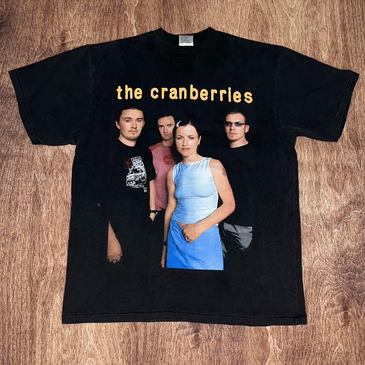 Хлопковая черная футболка с принтом группы The Cranberries Размеры S-5XL L