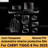 For CHERY TIGGO 8 Pro 2025 Panel Navigation Automotive Interior Screen TPU Protective Film Anti-Scratch Accessories