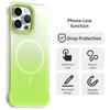 For iPhone 14 Pro Magnetic Case Gradient Design Borderless IMD TPU+PC+PET Phone Cover