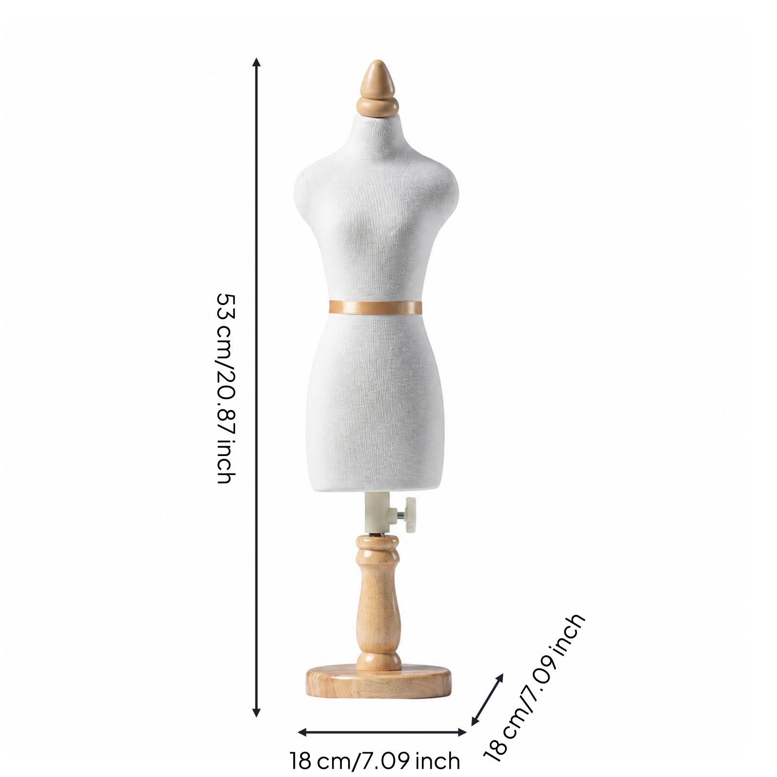 Female Mannequin with Wooden Base Lightweight