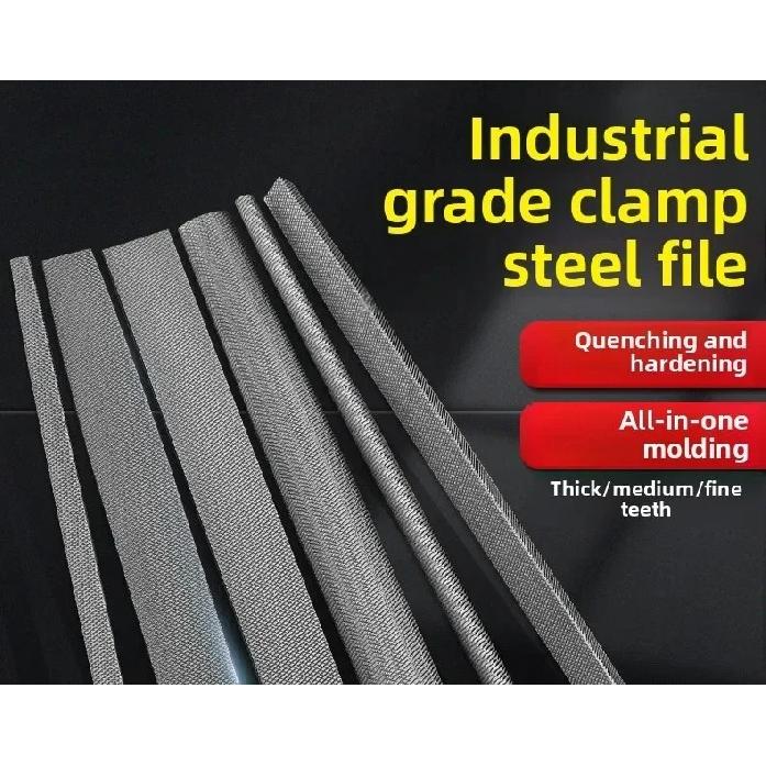 High Carbon Steel File Set, 5 Shapes, One-piece Forming & Quenching Process, for Fitter Grinding & Deburring