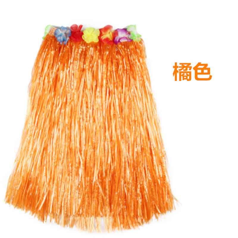 Plastic Fiber Girl Woman Hawaiian Grass Skirt Cheap Costume Flower Hula Skirt 30CM/40/CM60CM/Dance Dress Party Hawaii Beach