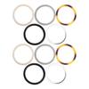 STOBOK Round Bag Handles, Set of 10, 5 Colors, Acrylic Handle Rings for Bag Repair and Replacement, Crafts, Knitting, Macrame, DIY Parts, Drawstring T