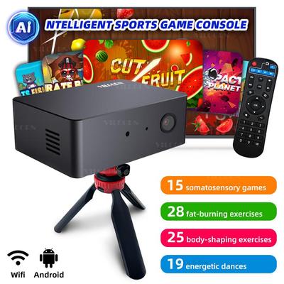 VILCORN Smart Motion Sensing Game Console, Interactive Active Play System for Kids and Family Fitness Games
