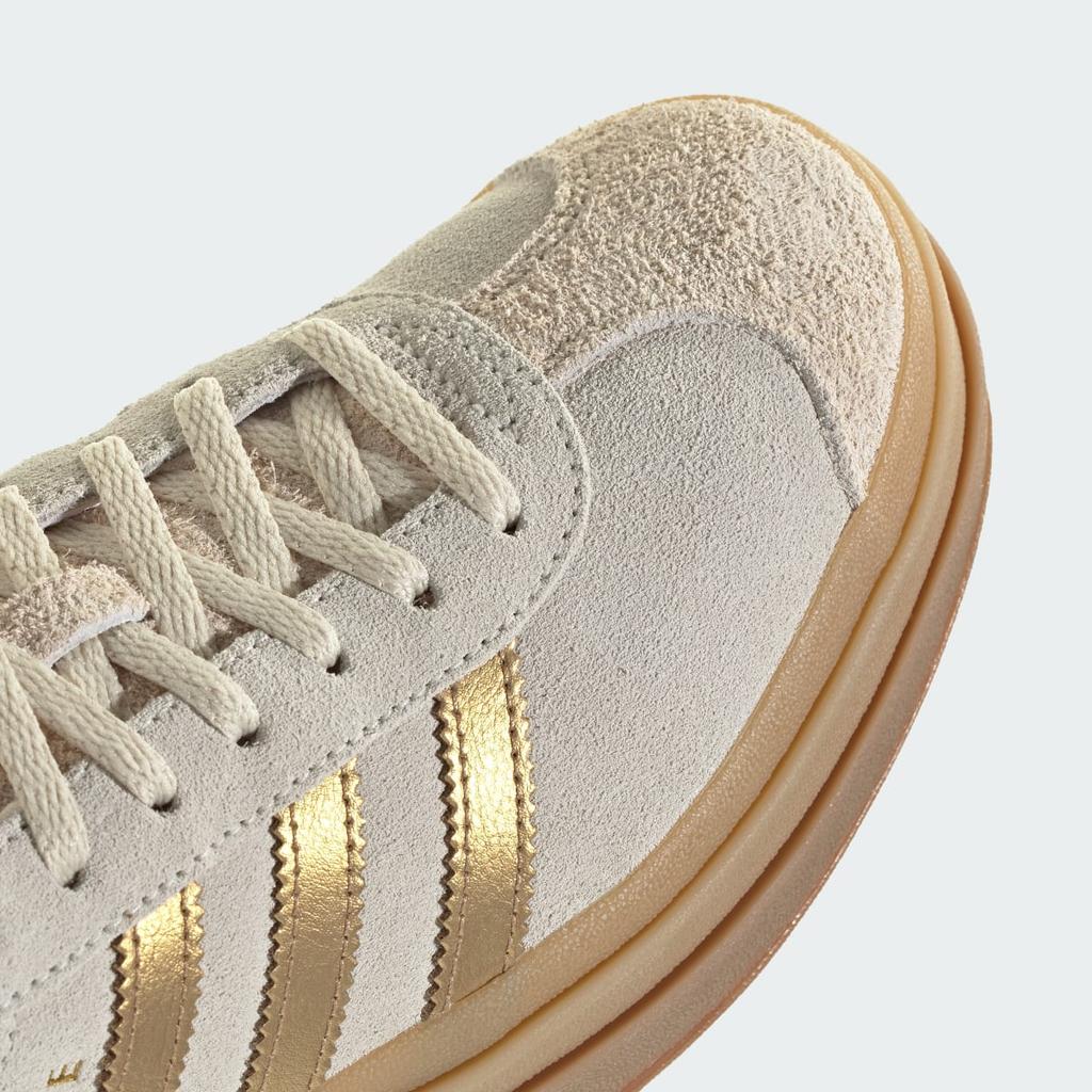 adidas GAZELLE BOLD W EXCLUSIVE for SNIDEL IH6781 Unisex Originals Sneakers Cream White / Cream White / Brown Desert