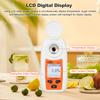 LCD Digital Refractometer Portable Handheld Refractometer ATC Sugar Percent Tester Sugar Concentration Detector Sugar Solution Content Test Tool Sacch
